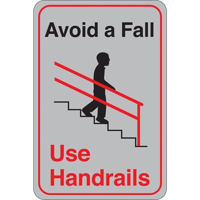 "Avoid a Fall..." 9 x 6" Facility Sign