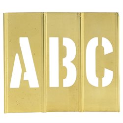 2" Letter/Number Brass Stencils