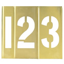 1" Number Only Brass Stencils