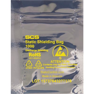 11 x 15" Reclosable Static Shielding Bags