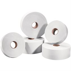 1" x 500' White Tape Logic® #5000 Non Reinforced Water Activated Tape