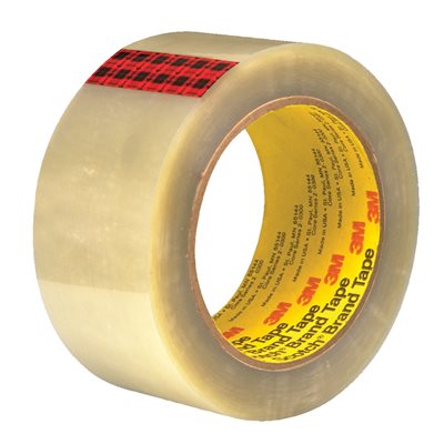 2" x 55 yds. Clear 3M 351 Carton Sealing Tape