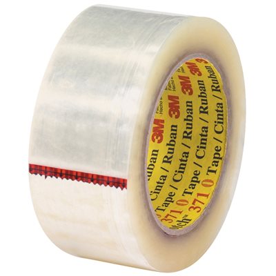 2" x 55 yds. Clear (6 Pack) 3M 371 Carton Sealing Tape