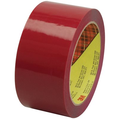 2" x 55 yds. Red (6 Pack) 3M 373 Carton Sealing Tape