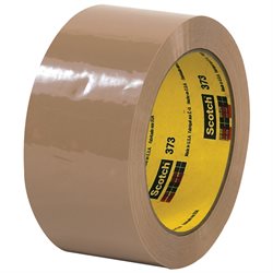 2" x 55 yds. Tan 3M 373 Carton Sealing Tape