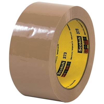 2" x 110 yds. Tan 3M 373 Carton Sealing Tape