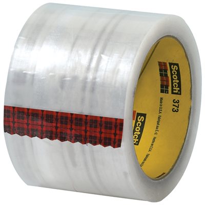 3" x 55 yds. Clear (6 Pack) 3M 373 Carton Sealing Tape