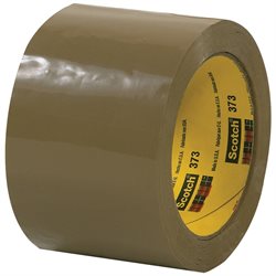 3" x 110 yds. Tan 3M 373 Carton Sealing Tape