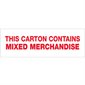 3" x 110 yds. - "Mixed Merchandise" (6 Pack) Tape Logic® Pre-Printed Carton Sealing Tape