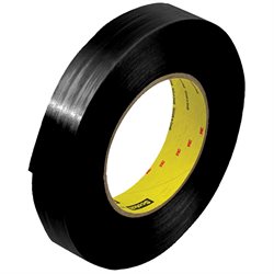 1" x 60 yds. (12 Pack) 3M 890MSRB Black Strapping Tape