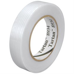 1" x 60 yds. (12 Pack) 3M 8934 Strapping Tape