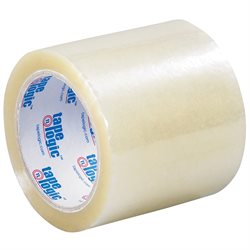 4" x 72 yds. Clear (6 Pack) Tape Logic® 2 Mil Acrylic Tape