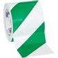 4" x 36 yds. Green/White Tape Logic® Striped Vinyl Safety Tape