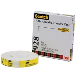 1/4" x 36 yds. 3M 924 Adhesive Transfer Tape