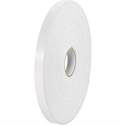 1" x 36 yds. (1/16" White) (2 Pack) Tape Logic® Removable Double Sided Foam Tape