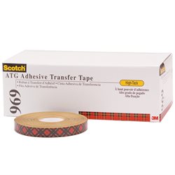 1/4" x 36 yds. 3M 969 Adhesive Transfer Tape