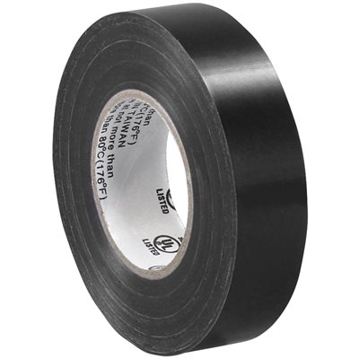 3/4" x 20 yds. Black (10 Pack) Electrical Tape