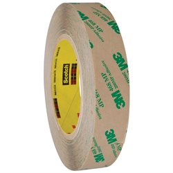 1" x 60 yds. (6 Pack) 3M 468MP Adhesive Transfer Tape Hand Rolls