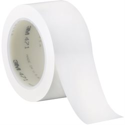 2" x 36 yds. (3 Pack) White 3M 471 Vinyl Tape