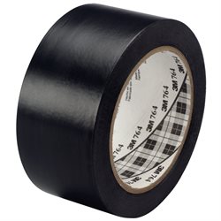 2" x 36 yds. Black 3M 764 Vinyl Tape