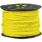 3/8", 2,450 lb, Yellow Twisted Polypropylene Rope